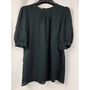 MICHAEL KORS MADE IN ITALY Silk Puff Sleeve Blouse